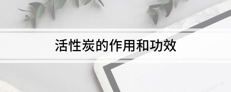 活性炭的作用和功效(图1)