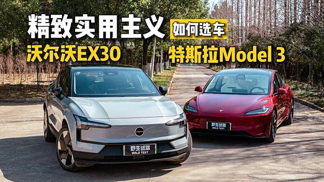 两款“精致实用主义”车型特斯拉Model3与沃尔沃EX30怎么选(图1)