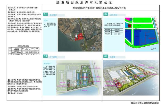 规划方案公示！青岛这处污水处理厂将提标扩建(图1)